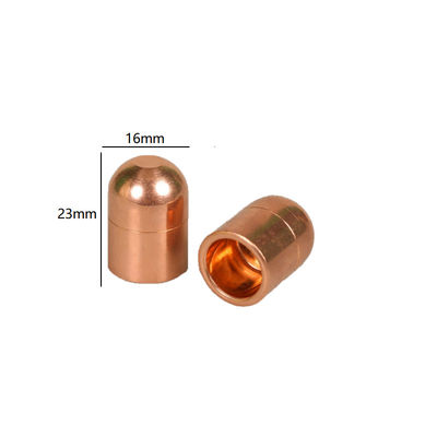 装着された青銅 オーダーメイド 溶接キャップ電極 16mm スティック